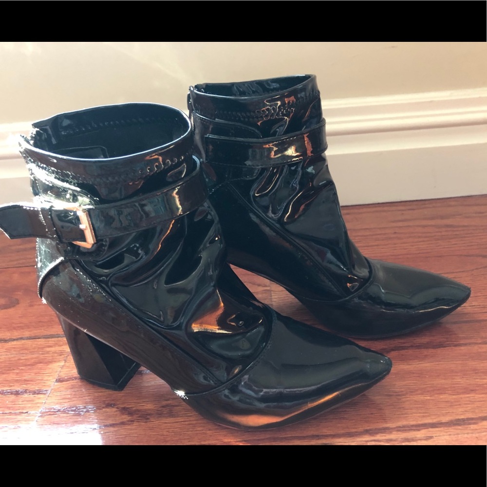 Patent Leather Booties, size 37.5